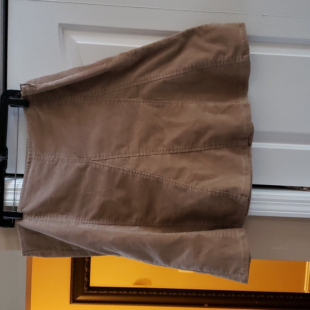 Khaki courderoy skirt